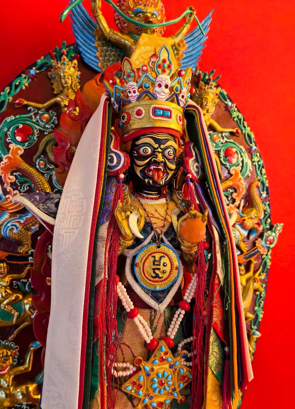 Zhalij拉姆 Thangka: The Sacred Guardian of Fortune and Protection